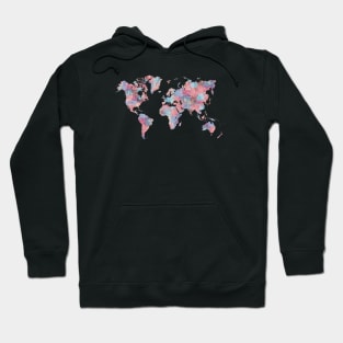 Wanderlust World Map Hoodie